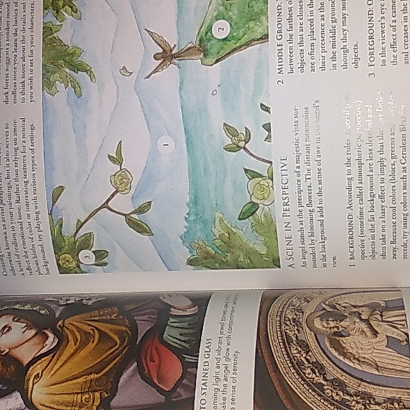 πΌπΌ Angelic Visions WATERCOLOR INK COLORED PENCIL Drawings Art BOOK - Picture 14 of 15